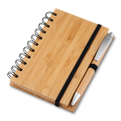 Caderno de Anotações Personalizado em Bambu H2107