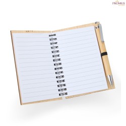Caderno de Bambu Com Caneta - H3675