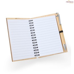Caderno de Bambu Com Caneta - H3675