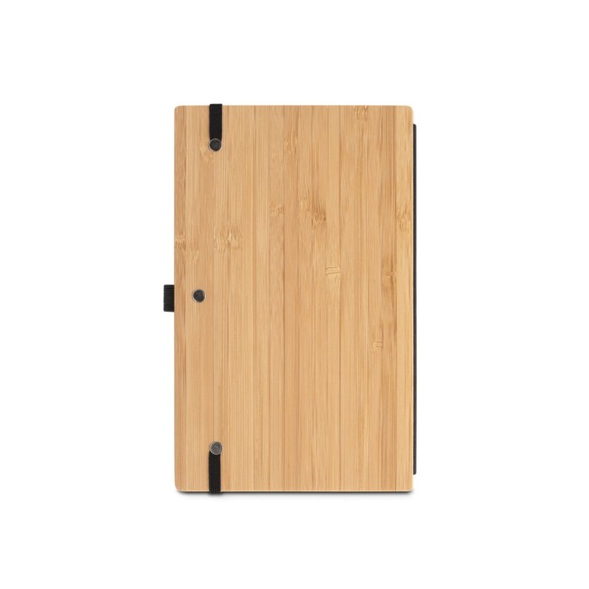 Caderno de Bolso de Capa e Contracapa em Placa de Bambu Personalizado H930583