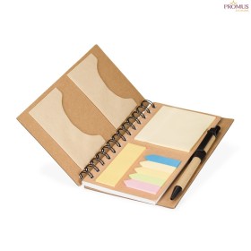 Caderno Ecológico com Autoadesivos e Caneta Personalizado - H3282