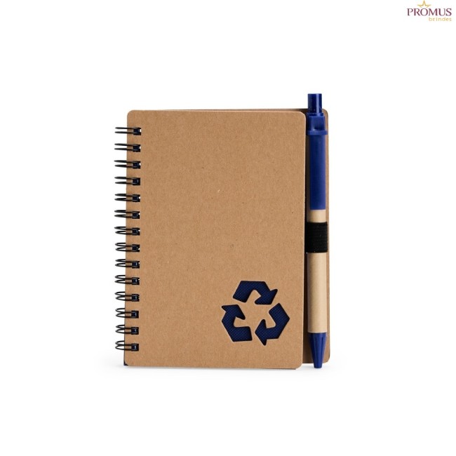Caderno Ecológico com Caneta Personalizado - H3208