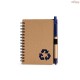 Caderno Ecológico com Caneta Personalizado - H3208
