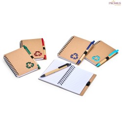 Caderno Ecológico com Caneta Personalizado - H3208