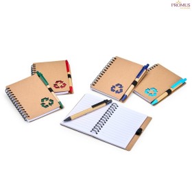 Caderno Ecológico com Caneta Personalizado - H3208
