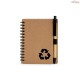 Caderno Ecológico com Caneta Personalizado - H3208