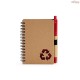 Caderno Ecológico com Caneta Personalizado - H3208