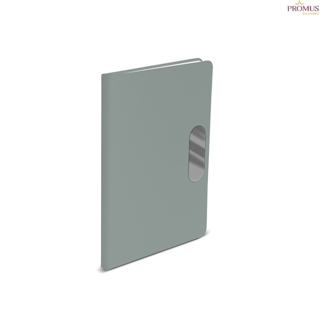 Caderno em PU com placa em Metal Personalizado - H3734