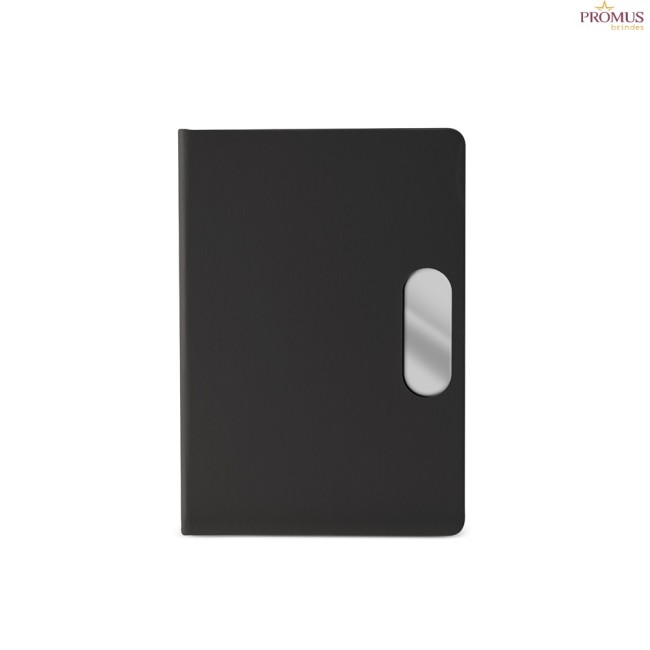 Caderno em PU com placa em Metal Personalizado - H3734