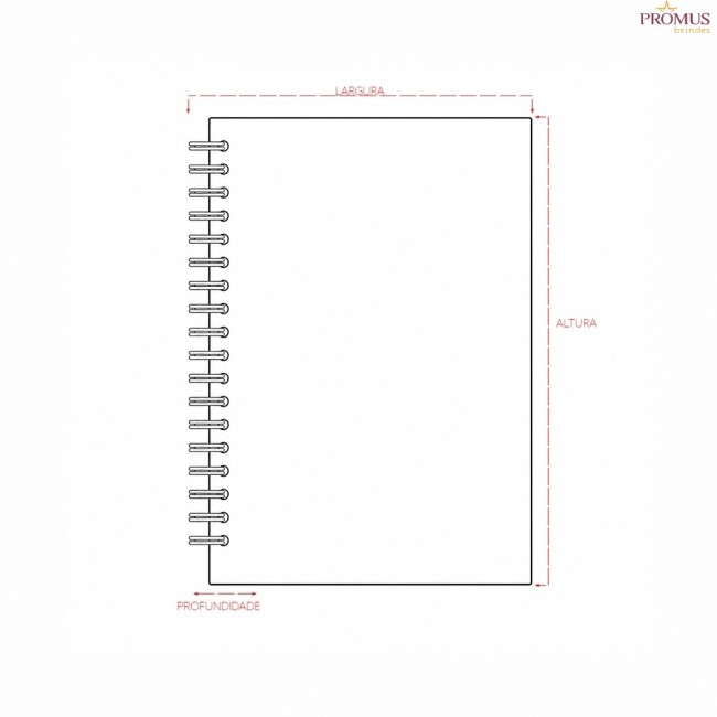 Caderno Laminado Com Pauta Personalizado - H3797