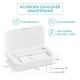Caixa de Esterilização Multifuncional Personalizada – Carregador Wireless 10 W / Esterilizador UV / Aromatizador H1858