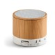 Caixa de Som com Microfone em Bambu Personalizada H570256