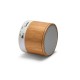 Caixa de Som com Microfone em Bambu Personalizada H570256