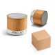 Caixa de Som com Microfone em Bambu Personalizada H570256