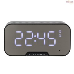 Caixa de som Multimídia Com Relógio e Suporte para Celular personalizada - H3401