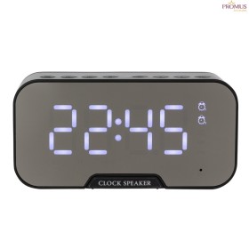 Caixa de som Multimídia Com Relógio e Suporte para Celular personalizada - H3401