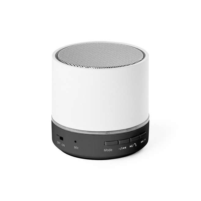Caixa de som portátil com microfone em ABS Personalizada - H970176