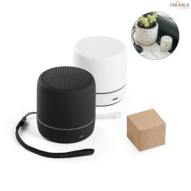 Caixa de Som Portátil em ABS 100% Reciclado com LED e 3W H970097