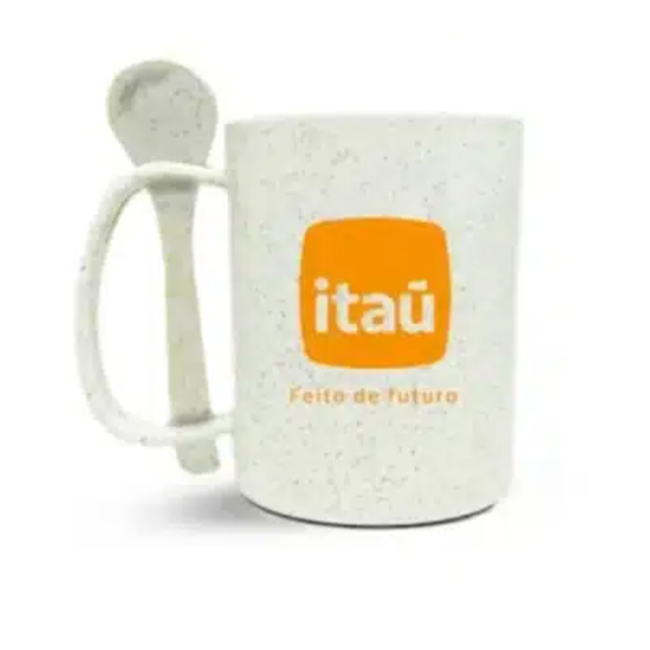 Caneca Ecológica em Fibra de Arroz Personalizada H3176