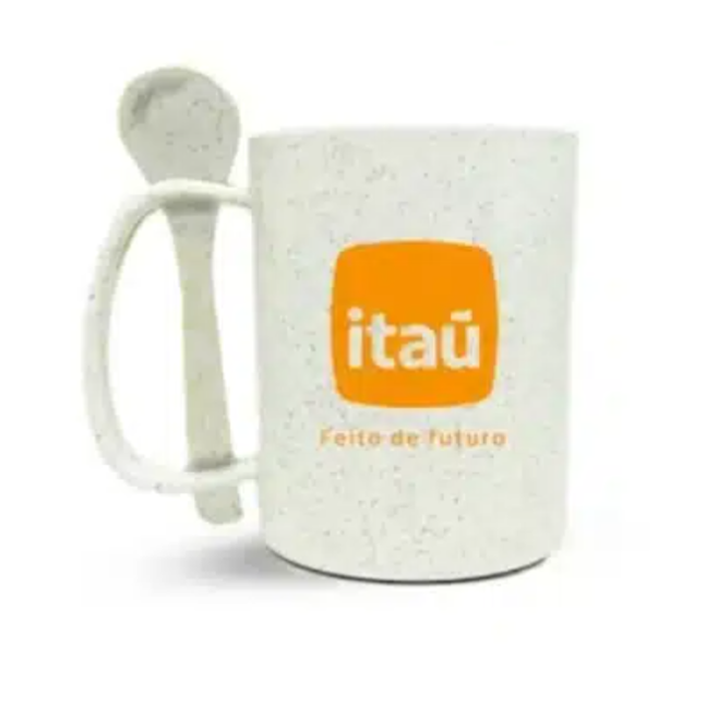 Caneca Ecológica em Fibra de Arroz Personalizada - H3176