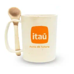 Caneca Ecológica em Fibra de Bambu Personalizada H3177