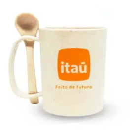 Caneca Ecológica em Fibra de Bambu Personalizada - H3177