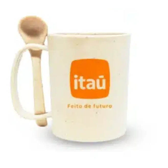 Caneca Ecológica em Fibra de Bambu Personalizada - H3177