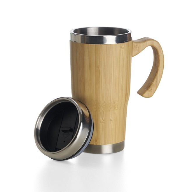 Caneca em Bambu de 500ml Personalizada H2192