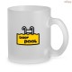 Caneca em Vidro com Efeito Fosco 530 mL Personalizada H940398