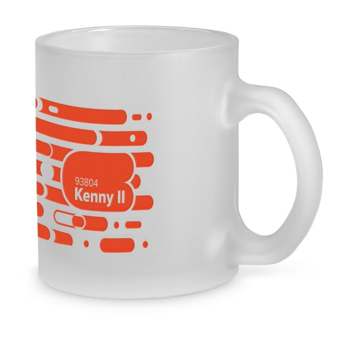 Caneca em vidro com efeito fosco Personalizada para Brindes H930804