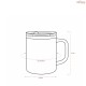 Caneca Parede Dupla 450ml Personalizada - H3743