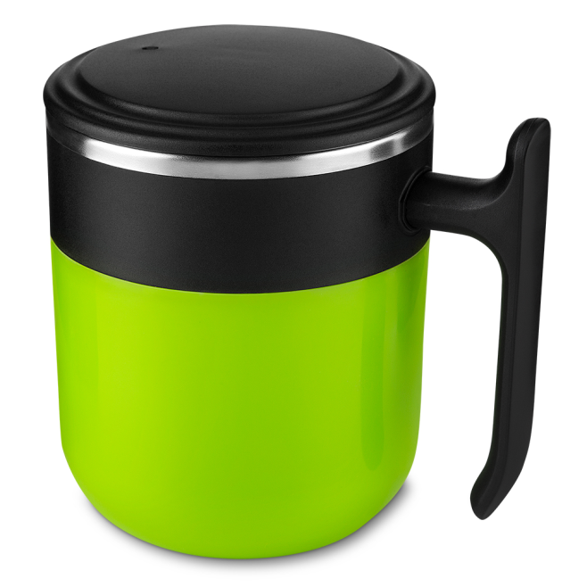 Caneca plástica 300 ml com inox na parte interna para Brinde Personalizado H2183