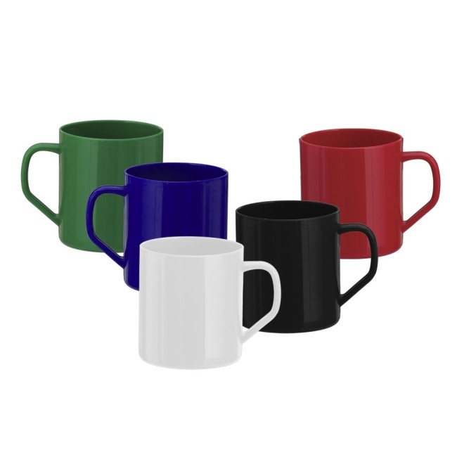 Caneca plástica de 400ml personalizada para brinde H2861