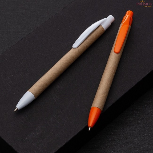 Caneta Ecológica Papelão Personalizada - H3765