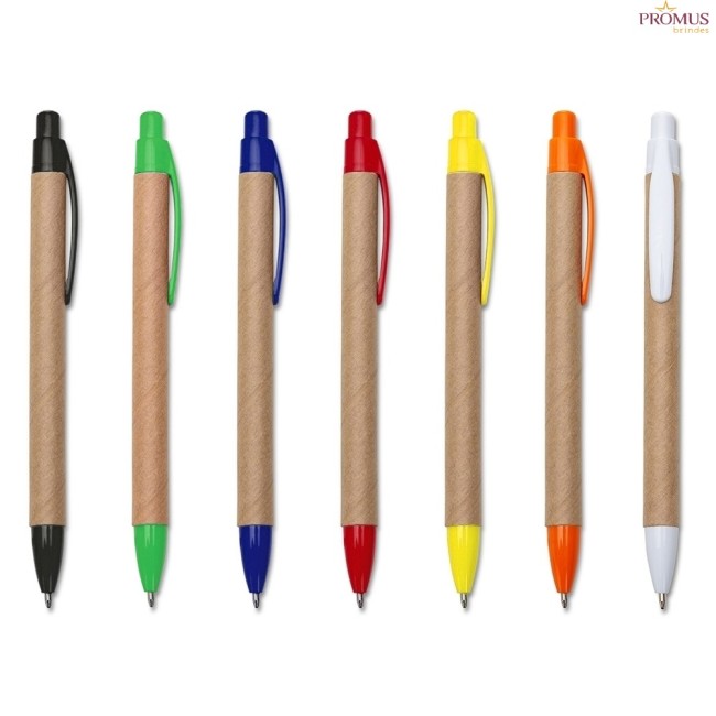 Caneta Ecológica Papelão Personalizada - H3765