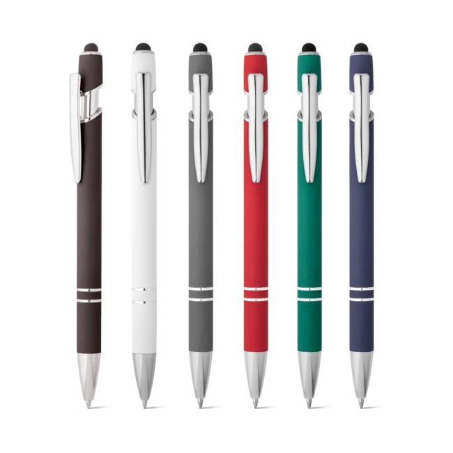 Caneta Esferográfica em Alumínio com Ponteira Touch Personalizada H910796