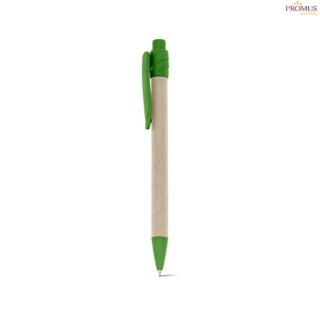 Caneta Esferográfica em Papel Kraft Reciclado Personalizada H910383
