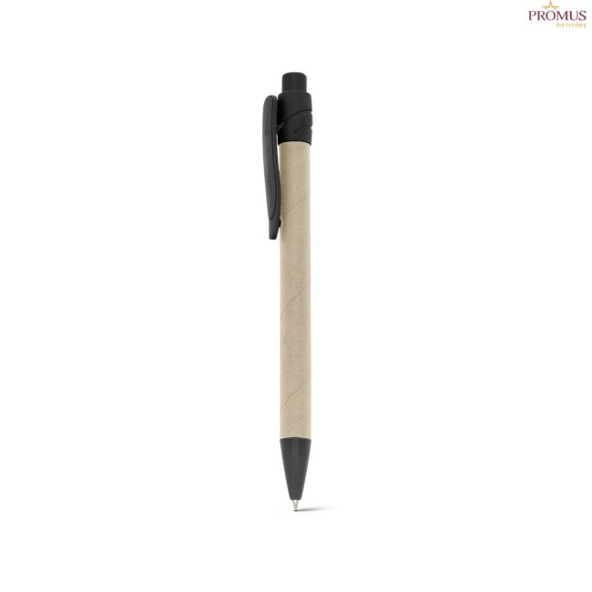 Caneta Esferográfica em Papel Kraft Reciclado Personalizada H910383
