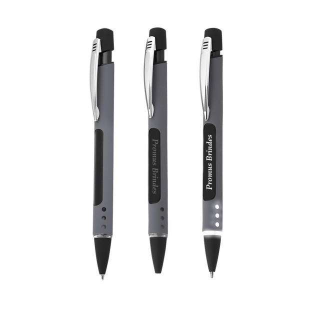 Caneta de Metal Personalizada Esferográfica com iluminação LED H1602