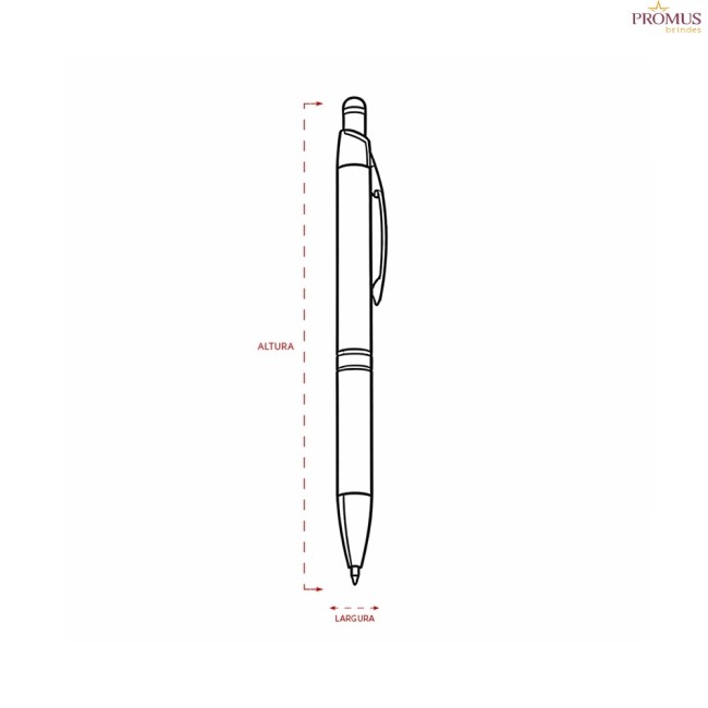 Caneta Metal Touch Personalizada - H3890