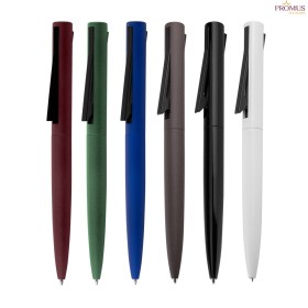 Caneta metálica esferográfica retrátil personalizada H2239