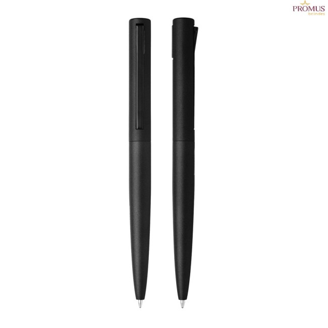 Caneta metálica esferográfica retrátil personalizada H2239