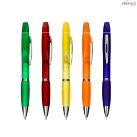 Caneta Plástica Marca Texto Personalizada - H3796