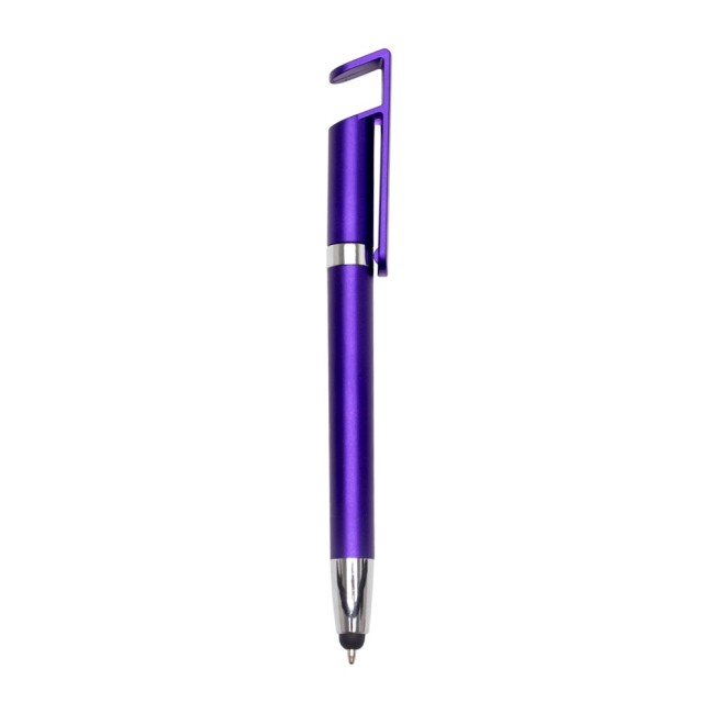 Caneta Plástica Touch com Suporte Personalizada H2785