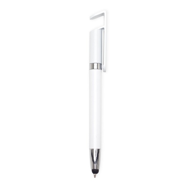 Caneta Plástica Touch com Suporte Personalizada H2785
