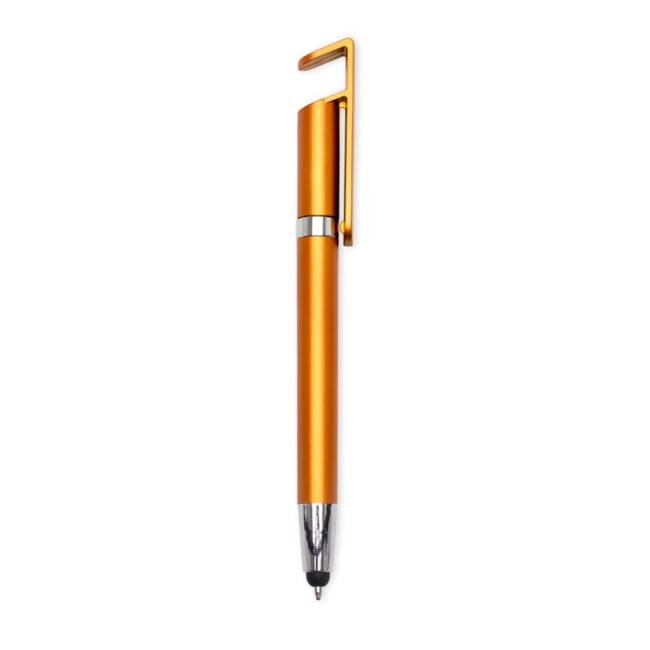 Caneta Plástica Touch com Suporte Personalizada H2785