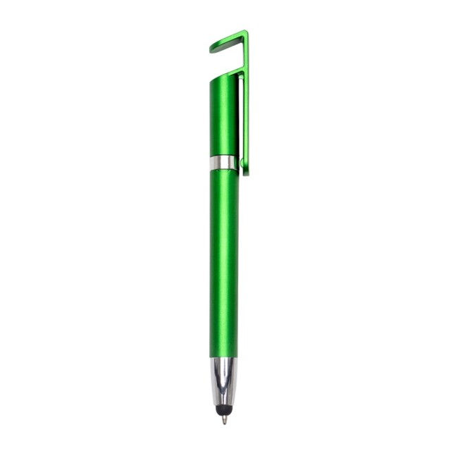 Caneta Plástica Touch com Suporte Personalizada H2785