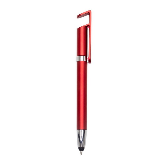 Caneta Plástica Touch com Suporte Personalizada H2785