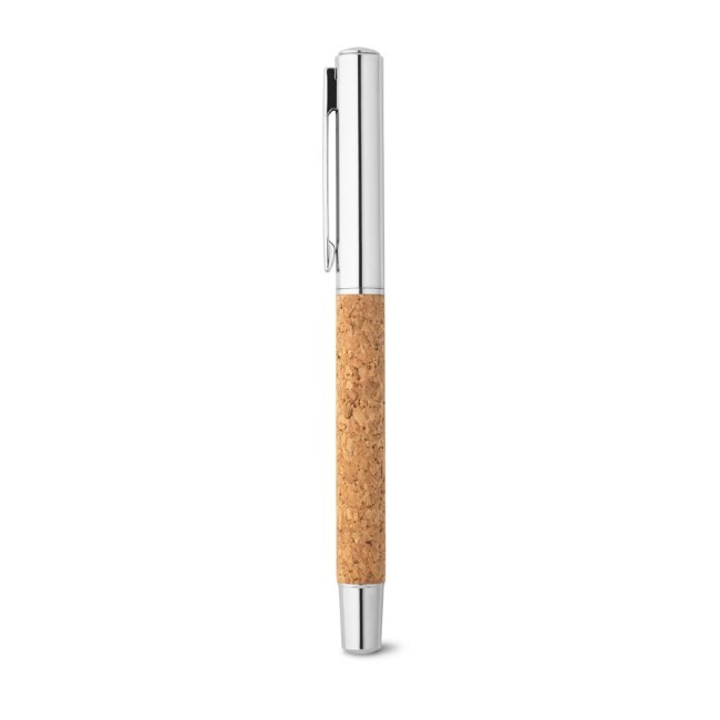Caneta Roller em Aço Inox Personalizada com Logo H910783