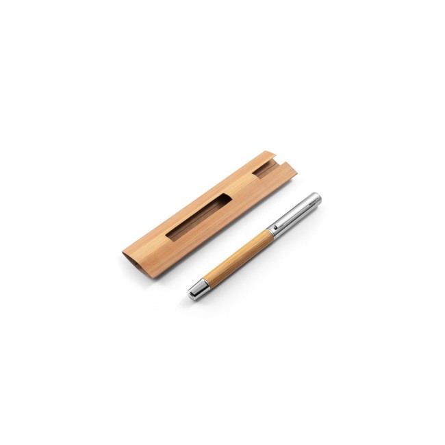 Caneta Roller em Aço Inox Personalizada H910776
